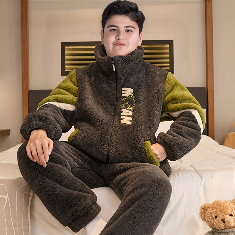 胖童装男童家居服套装加肥加大