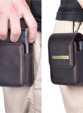 适用华为puraX穿皮带挂腰包PX小折叠屏pura X典藏版真皮保护壳套n