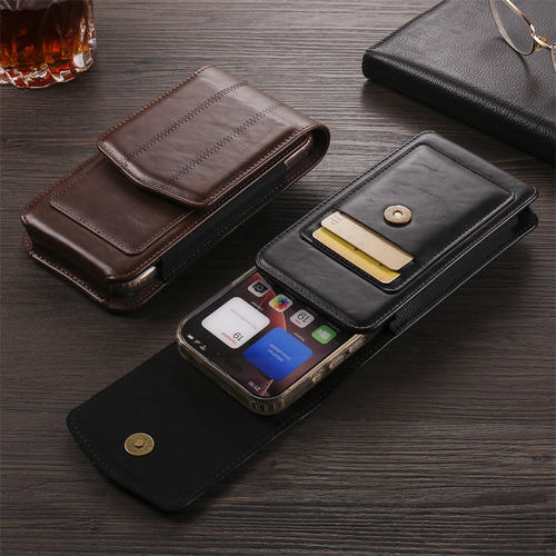 小米17/17Pro壳OPPOA6/A5Pro穿皮带挂腰包适用vivoY500真皮保护套