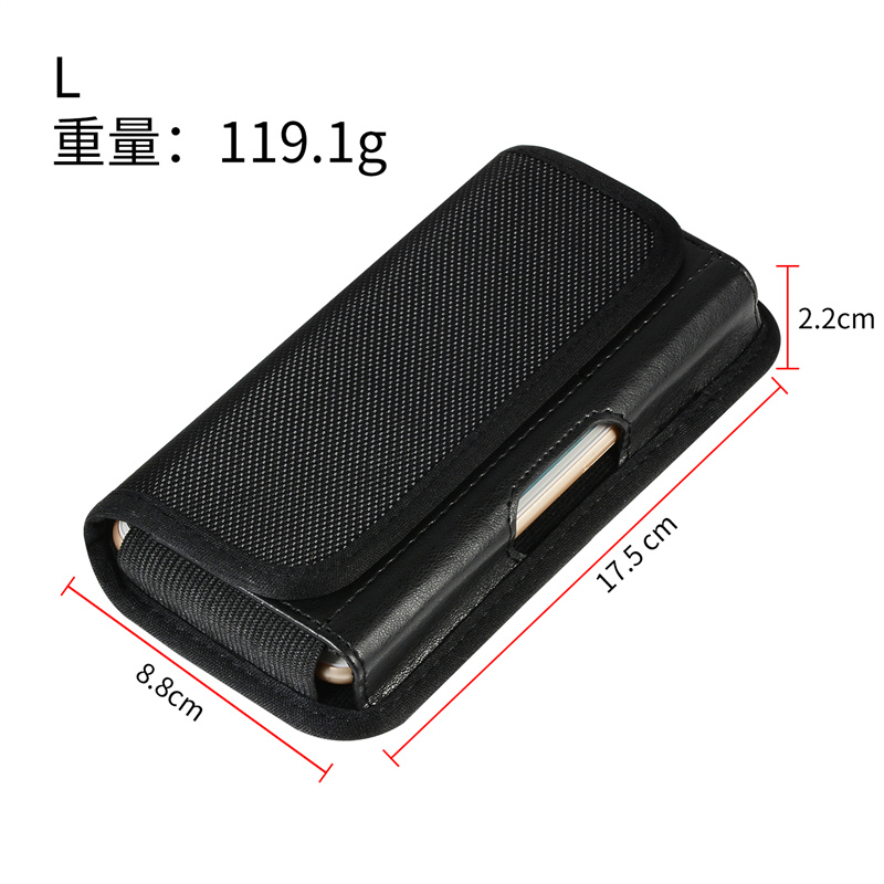 苹果11/11Promax牛津壳适用iPhoneXSmax穿皮带挂腰包7/8Plus横款背夹保护套XR插卡多功能磁吸皮夹男老人