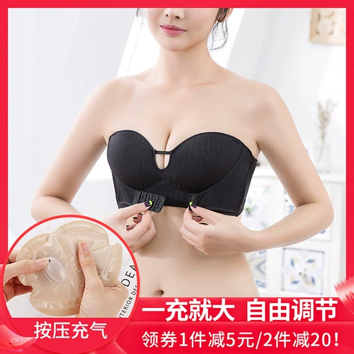 Бретели, нескользящий бюстгальтер пуш-ап, топ без лямок, тонкое невидимое нижнее белье, платье, увеличенная толщина, красивая спина