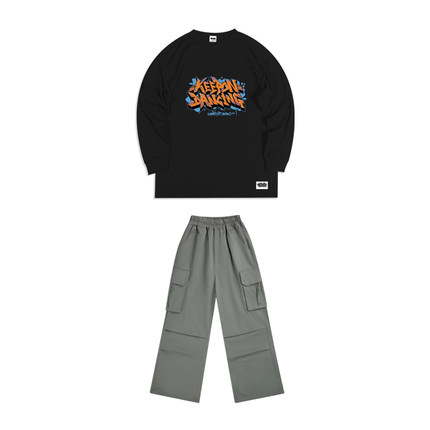 蜜丘琳Keep On Dancing街舞套装 街舞演出服 儿童街舞套装