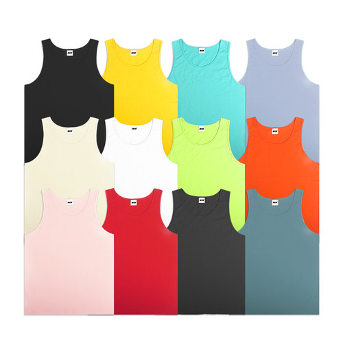 蜜丘琳宽松版型重磅纯棉背心