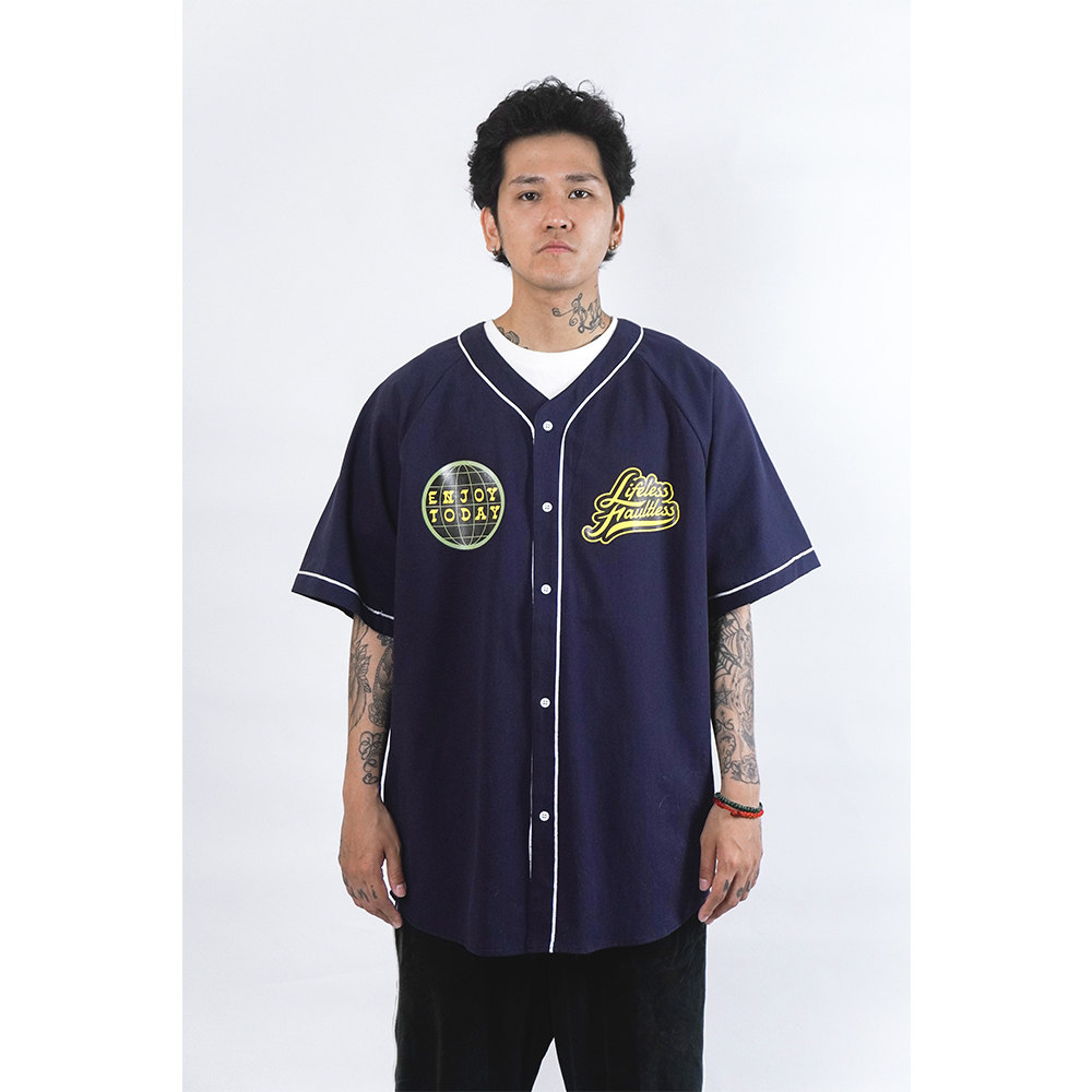 蜜丘琳国潮棒球衫说唱舞者BBOY街舞DANCER嘻哈宽松肥大短袖棒球衫