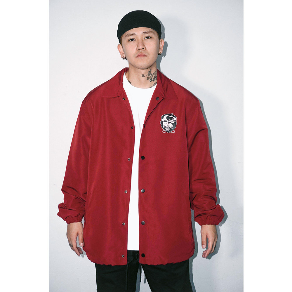 蜜丘琳hiphop嘻哈四大元素冲锋衣外套 街舞bboy美式教练夹克外套