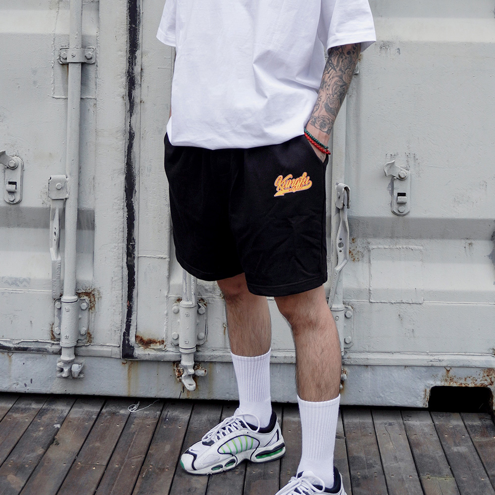 蜜丘琳中国功夫印花国潮街舞短裤