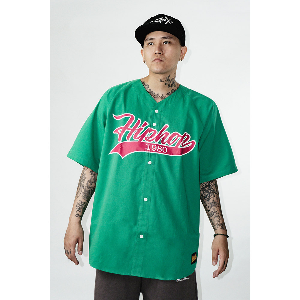 蜜丘琳新款METRUST美式街头宽松棒球衫短袖 BBOY街舞滑板嘻哈球衫