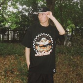 街舞滑板短袖 蜜丘琳METRUST美式 街头嘻哈宽松短袖