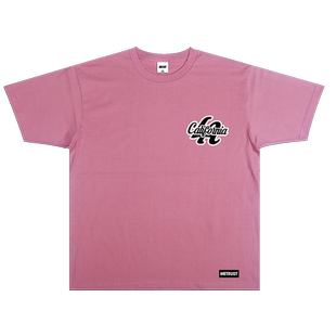 蜜丘琳LA California国潮重磅小领口短袖T恤说唱街舞BBOY宽松短袖