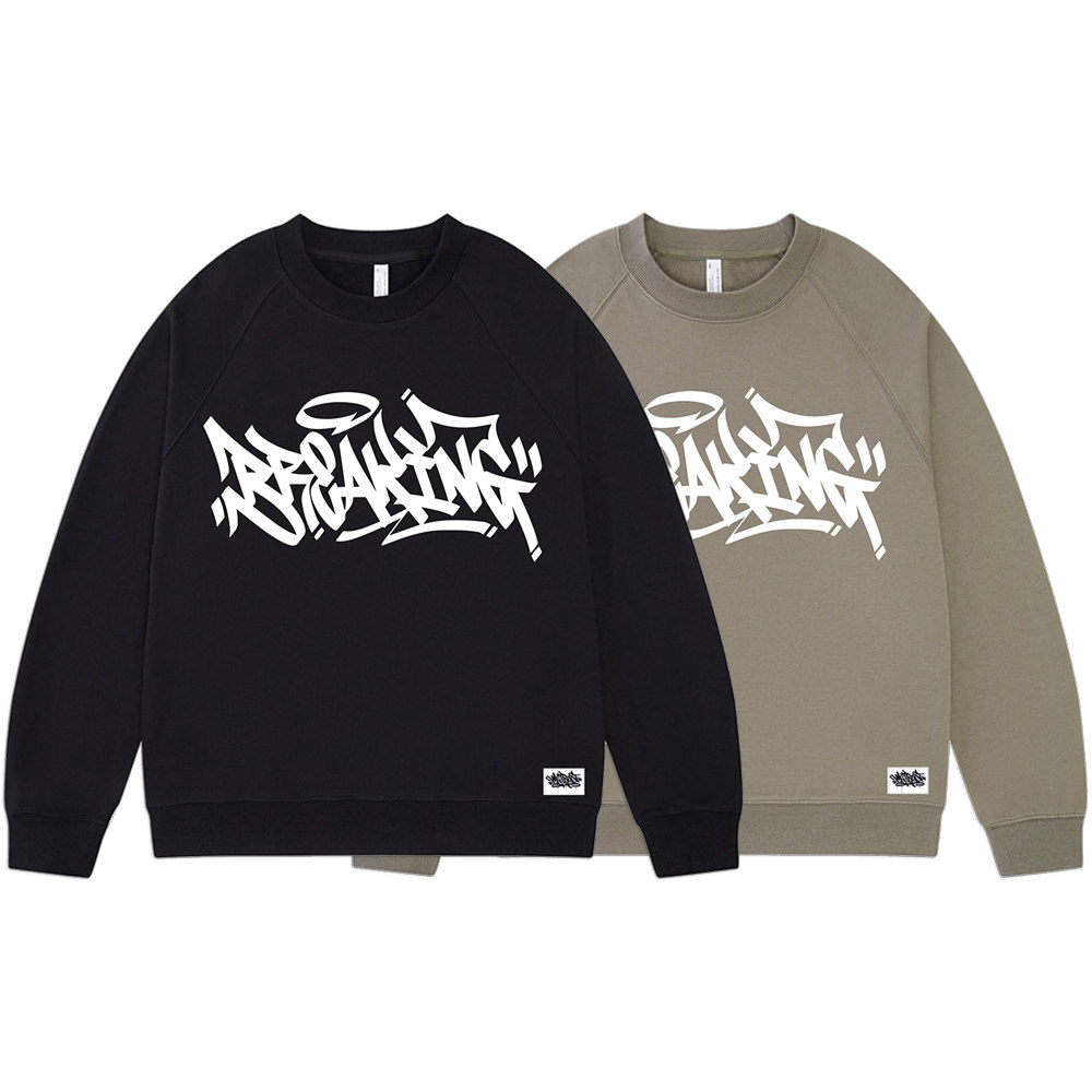 插肩袖设计蜜丘琳街头嘻哈