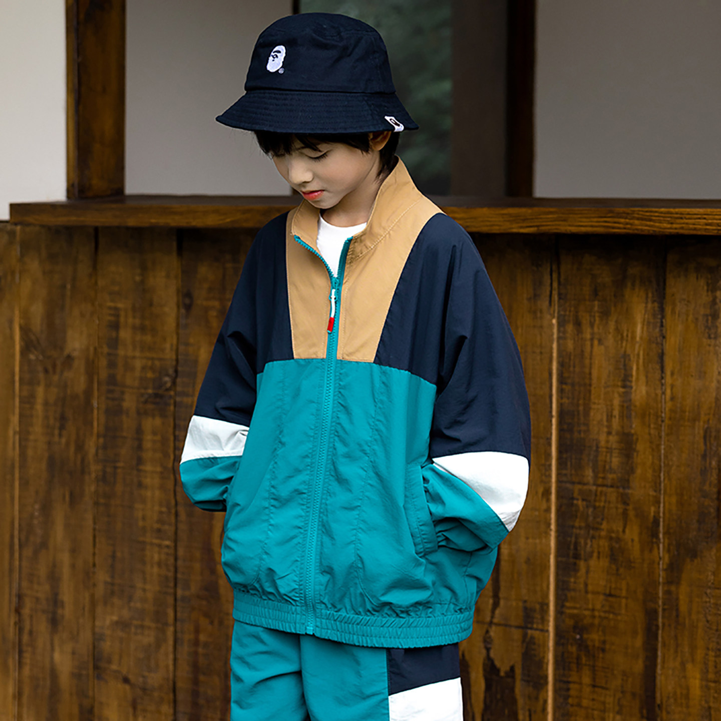 儿童撞色拼接立领运动服2026新款山系户外男童春装开衫外套潮童装,童装/婴儿装/亲子装,普通外套,淘宝优惠券,粉丝福利购,淘宝优惠卷