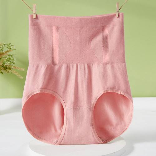 三件包邮 高腰收腹塑身女士三角内裤大码胖mm200斤超高腰收胃无缝