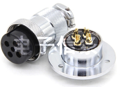 GX25 DF25 M25 4芯航空插头 连接器 GX25-4P M25 4芯