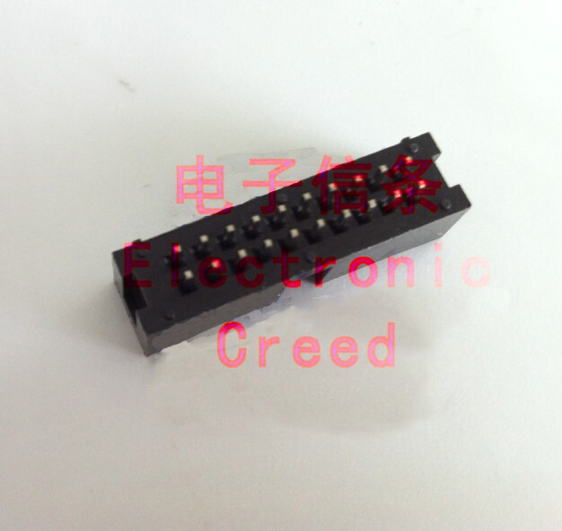2.54MM DC3-20P简易牛角插座/直脚/ISP接口/JTAG插座/盒式连接