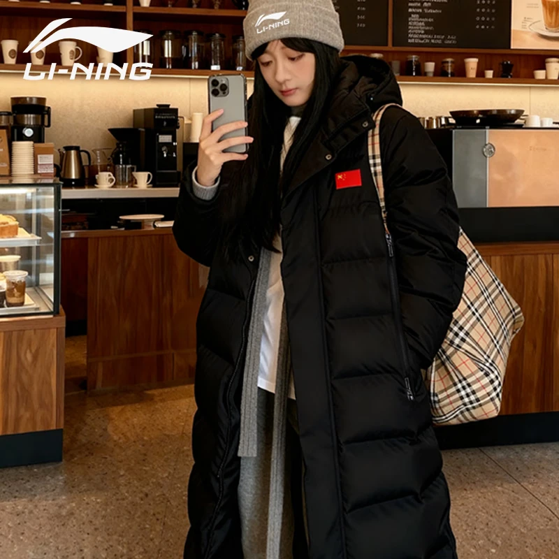羽绒服女2025冬新款面包服保暖鸭绒加厚长款连帽羽绒外套