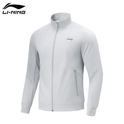 李宁外套男子2025春季新品健身系列休闲舒适宽松开衫立领夹克外套