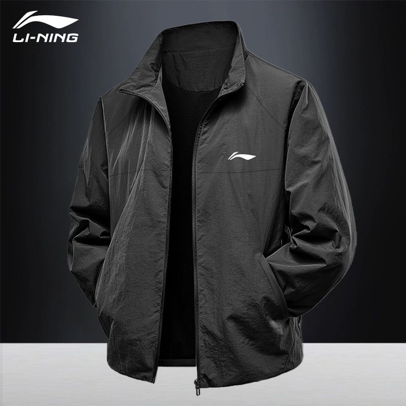 李宁休闲外套运动夹克2025秋冬新款秋装上衣百搭防风立领开衫长袖