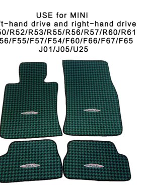 适用于宝马迷你mini左右舵汽车脚垫千鸟格R50R52R56R55R60F56F60