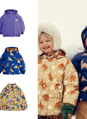 现货 瑞典Mini rodini 25秋冬新款 男女童保暖加厚面包服外套