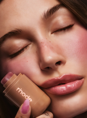 现货美国rhode海莉腮红hailey比伯piggy提升气色两用夏季腮红plum