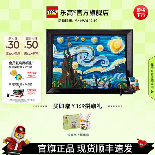 乐高21333梵高星月夜积木玩具