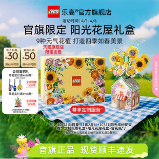 乐高官方旗舰店正品 10347阳光花屋礼盒永生花积木玩具 礼物