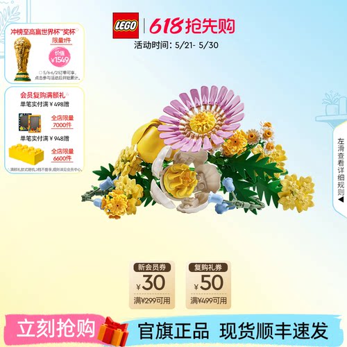 乐高10347阳光缤纷花束积木