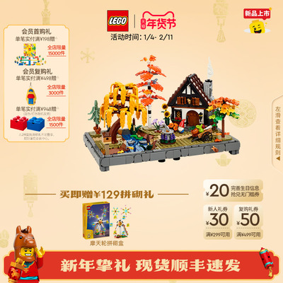 乐高11372秋季小屋花园积木