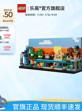 乐高官方旗舰店正品21589迷你生物群系积木儿童益智拼装玩具礼物