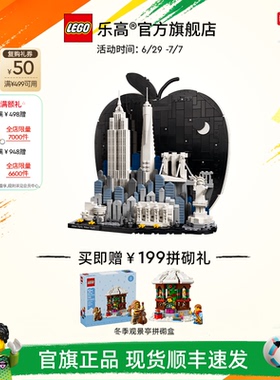 乐高官方旗舰店正品21066纽约市-大苹果天际线拼装积木玩具礼物