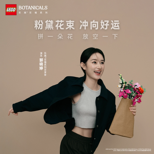 乐高10342粉黛花束礼盒积木