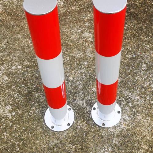 钢管警示柱铁固定立柱反光警示柱路桩防撞柱圆柱交通安全桩道口