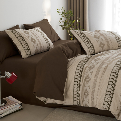 双层纱刺子提花双层纱全棉四件套