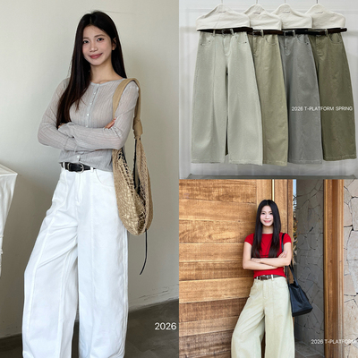 早春显瘦韩系高腰牛仔阔腿裤女