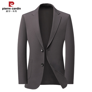 商务风西装 皮尔卡丹男士 长袖 新款 外套透气收腰型 休闲西服2026春季