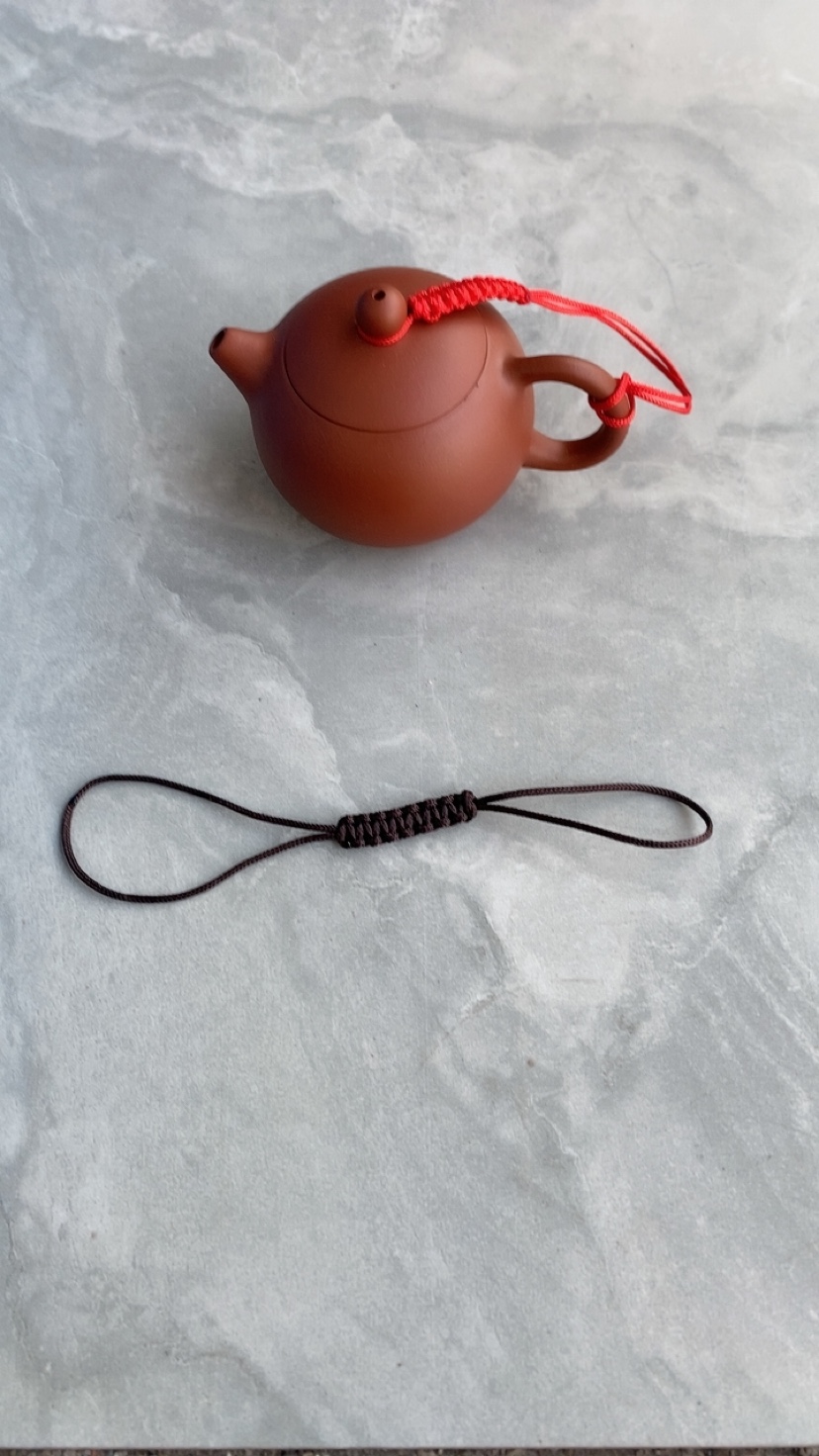 手工编制茶壶绳紫砂壶盖绑壶绳防摔系壶绳功夫茶道养壶绳子茶杯绳
