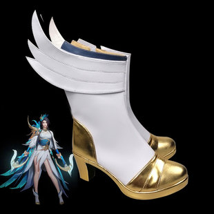 王者农荣耀 云霓雀翎虞姬cos鞋定制 cosplay鞋二次元代购来图定做