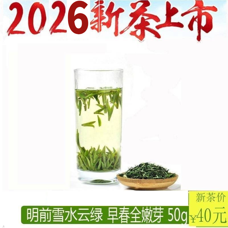 2026年新茶 明前茶 绿茶  桐庐特产 雪水云绿 茶叶春茶50克包邮