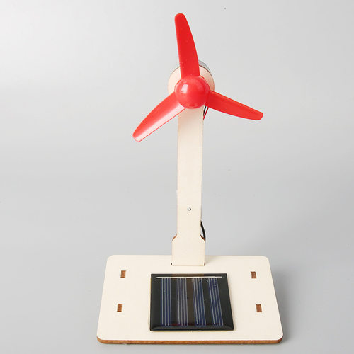 科技小制作DIY太阳能风车小学益智科学实验STEM科技玩具材料