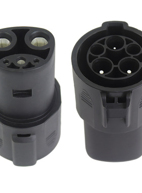 美标充电抢转接器美标SAEJ1772转特斯拉Tesla充电枪转接头