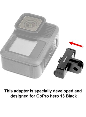 PULUZ胖牛适用GoProHERO13Black磁吸快拆底座金属转接底座配件