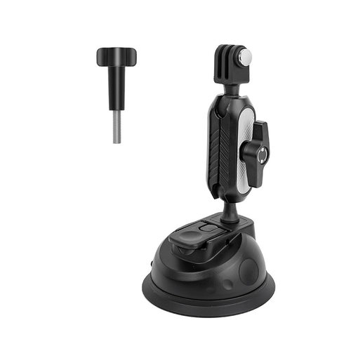 JUNNX新款汽车适配insta360/gopro9大疆运动相机塑胶通用吸盘支架