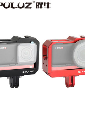 PULUZ胖牛适用影石Insta360OneR全景运动相机金属兔笼保护边框