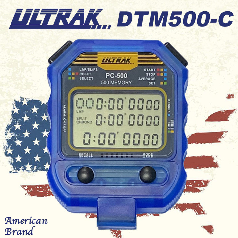 电子秒表DTM500定尔志ULTRAK奥赛克500道3排显示计时器田径训练