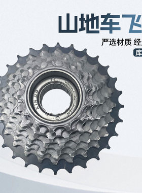 自行车飞轮六速山地车九片塔轮八速旋式定位飞轮通勤车单速齿轮