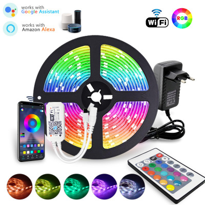 LED灯带12V24键5050WIFI防水灯条Alexa语音智能控制2835灯带套装