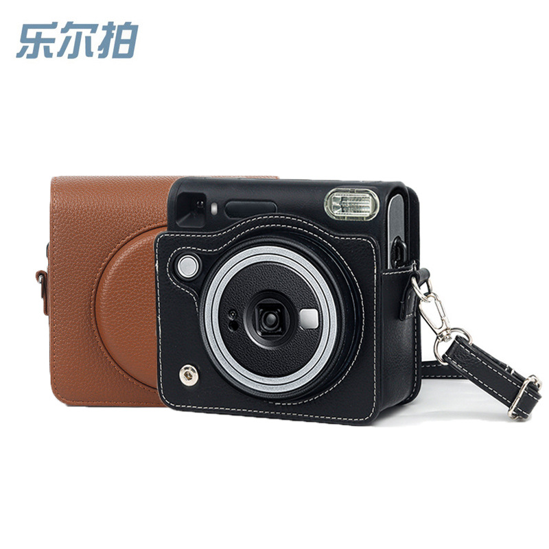 现货富士拍立得instax SQ40相机包 复古PU皮套相机合身收纳摄影包