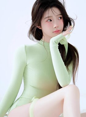 美式辣妹纯欲风紧身小高领连体衣