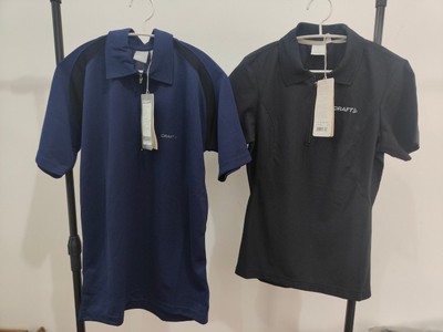 CRAFT运动polo衫拉链领口瑞典产男女款速干面料 透气亲肤排汗