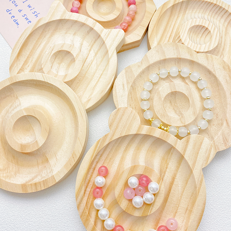 实木首饰展示盘手链珠宝设计盘